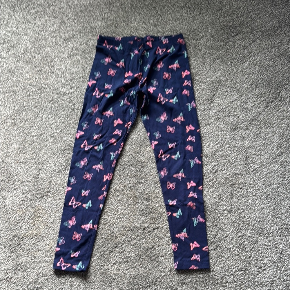 SO Navy Leggings with butterfly Pattern